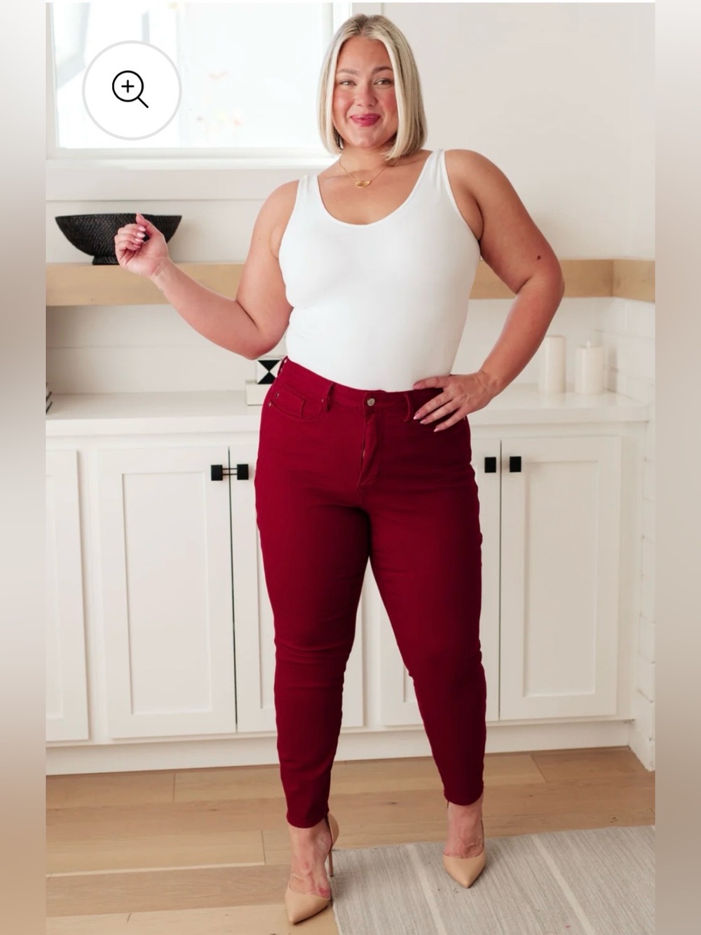 Judy Blue Wanda High Rise Control Top Skinny Jeans Scarlett Size 13/31